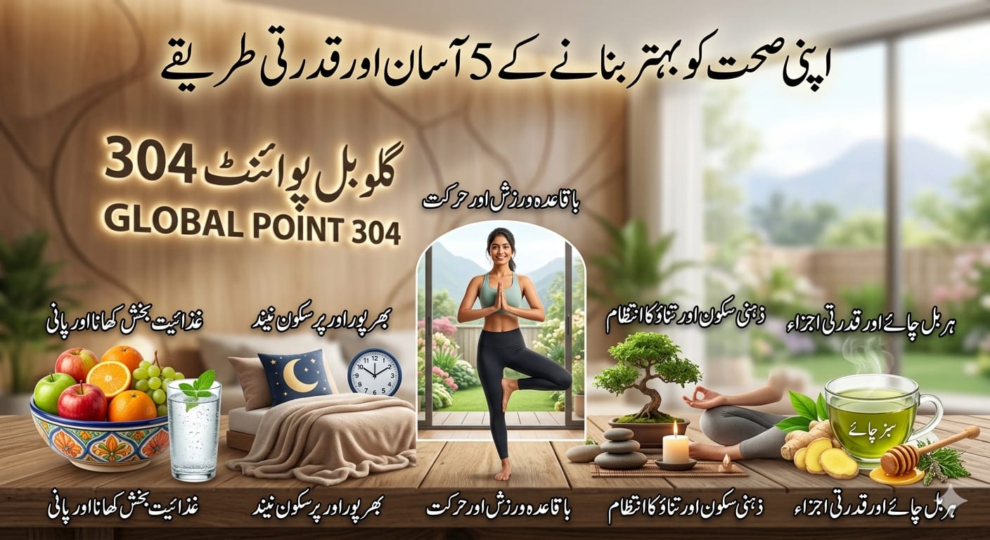 Health: 5 easy and natural ways to improve health with Global Point 304