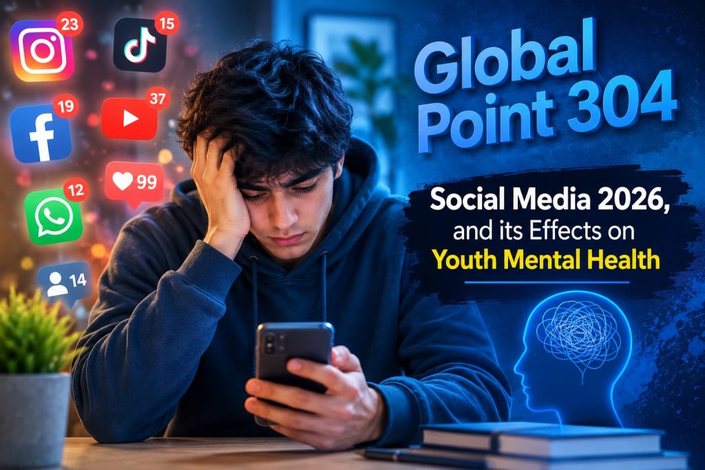 Youth Mental Health aur Social Media 2026 ke asraat - Global Point 304