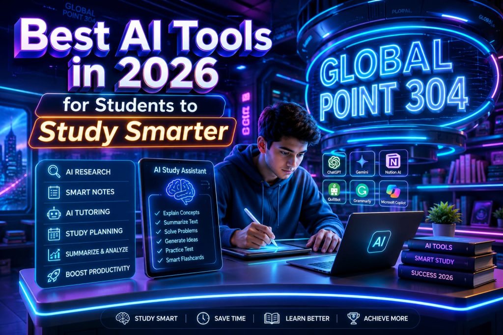 AI Tools for Students studying on smartphone in 2026