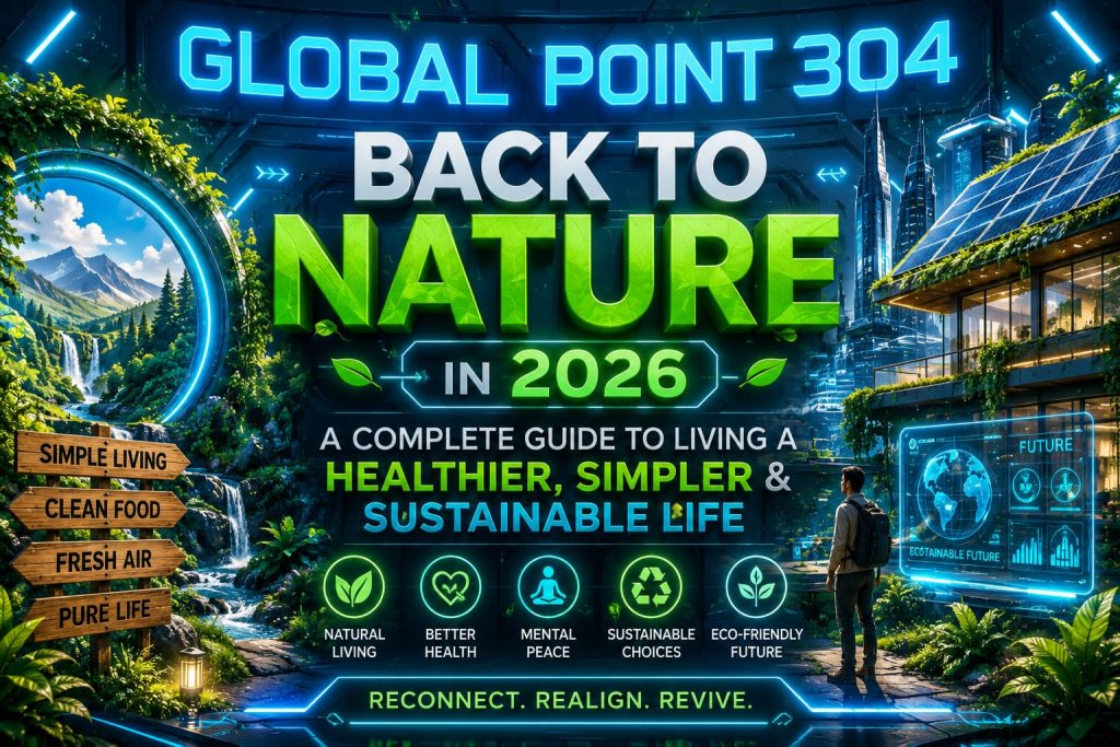 Back to Nature 2026 sustainable living habits infographic