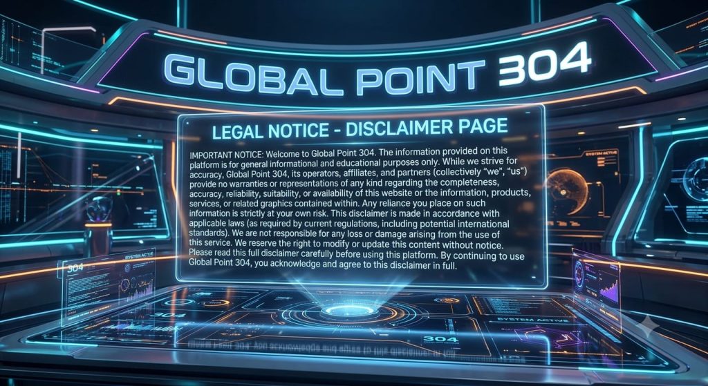 Disclaimer Page - Global Point 304 Legal Notice