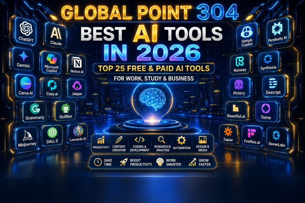 Best AI Tools in 2026 – Top 25 Free and Paid AI Apps for Work, Study and Business
