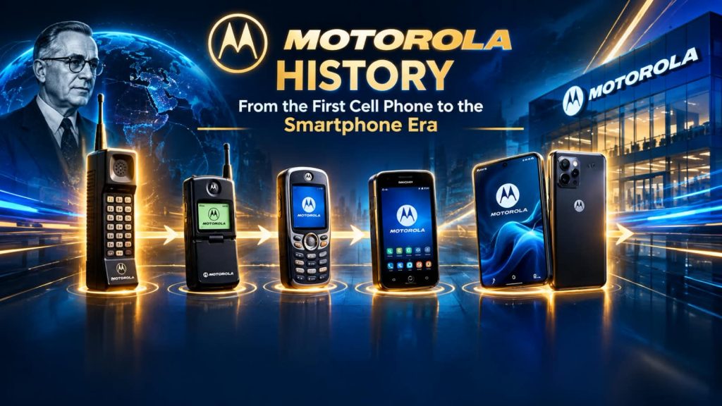 Motorola History from the first DynaTAC mobile phone to modern Motorola Razr foldable smartphones